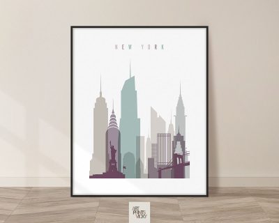 New York City poster pastel 2