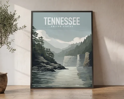 Volunteer State Tennessees Natural Poster | ArtPrintsVicky