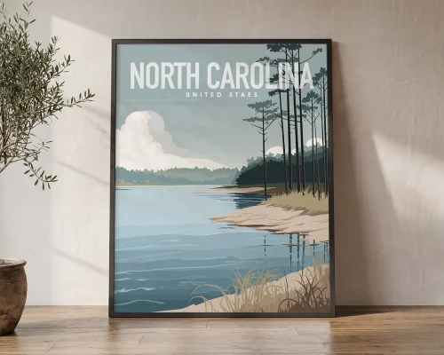 Wild Wonders a North Carolina Landscape Poster | ArtPrintsVicky