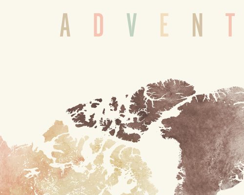 Artistic representation of a world map with soft colors and abstract design elements.