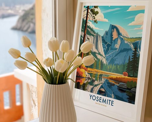 Alternative view of Yosemite National Park Travel Poster