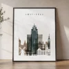 Amsterdam Skyline Wall Art — Pastel Print | ArtPrintsVicky