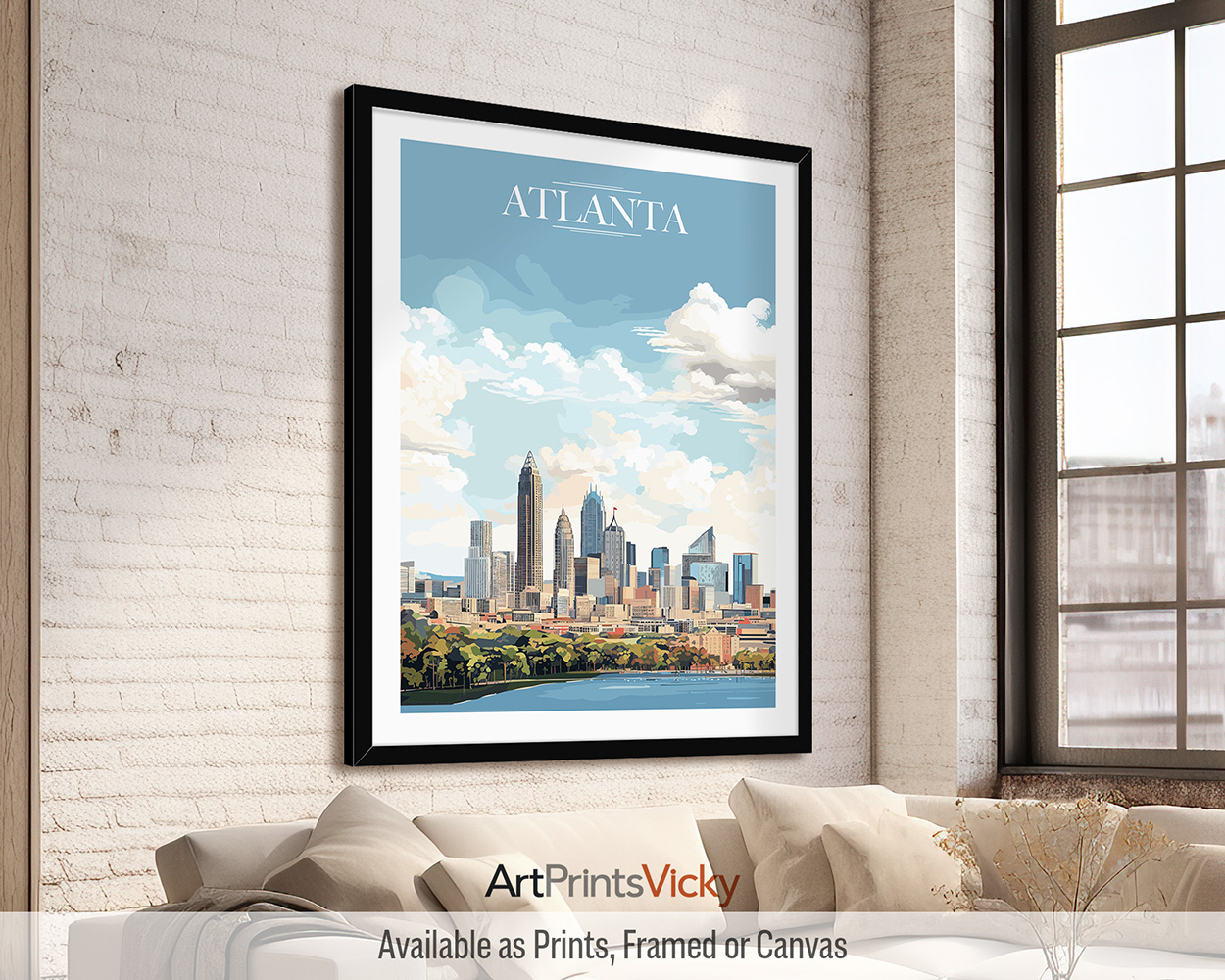 Atlanta Travel Print