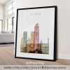 Bilbao Wall Art Print in Warm Watercolors by ArtPrintsVicky