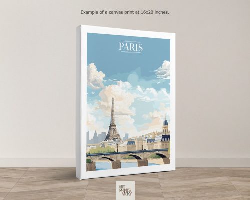 Paris City Print as canvas print