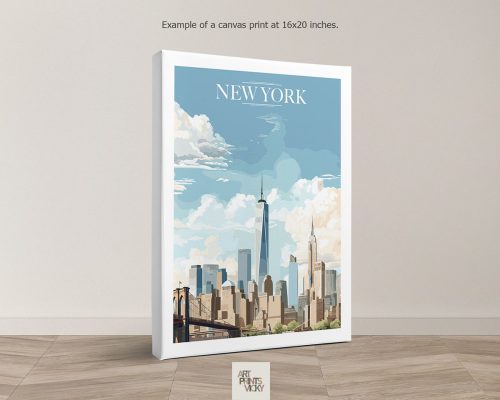 New York City Print as Canvas
