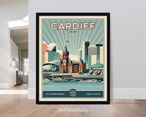 Vintage image of Cardiff