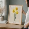 Daffodil Print Narcissus Botanical Illustration