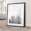 Dubai City Reimagined | Pastel Poster, Contrast of Ambition & Serenity by ArtPrintsVicky