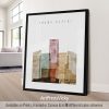 Art print of a cityscape featuring buildings and a bridge with the text 'Grand Rapids'.