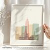 Art print featuring a stylized illustration of Havana's skyline with the word 'Havana' at the top.