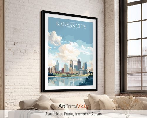 Kansas City Skyline Print