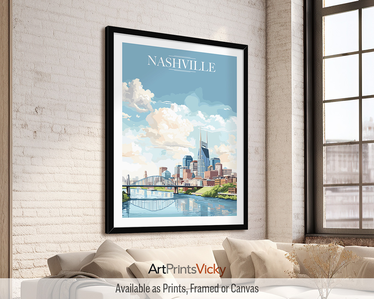 Nashville City Print
