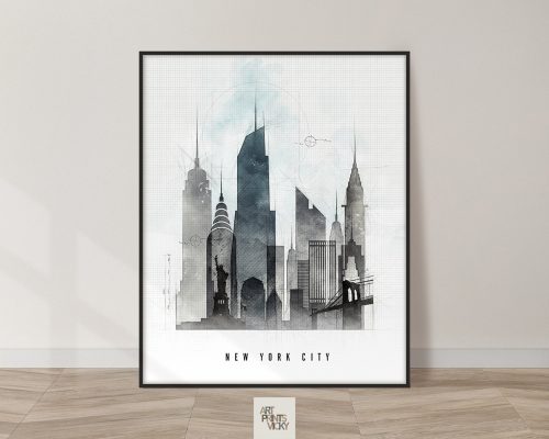 new york city print in urban 1 scheme