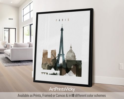 Paris Watercolor: Eiffel Tower & Vibrant City