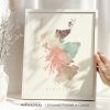 Artistic map of Scotland featuring soft colors and abstract shapes representing different regions.