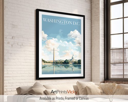 Washington DC Travel Print