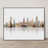 New York Skyline Print in Watercolour 1