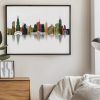 Chicago wall art print in watercolour 3