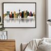 Calgary wall art print in watercolour 3