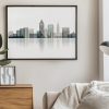 Cleveland wall art print in earth tones 4